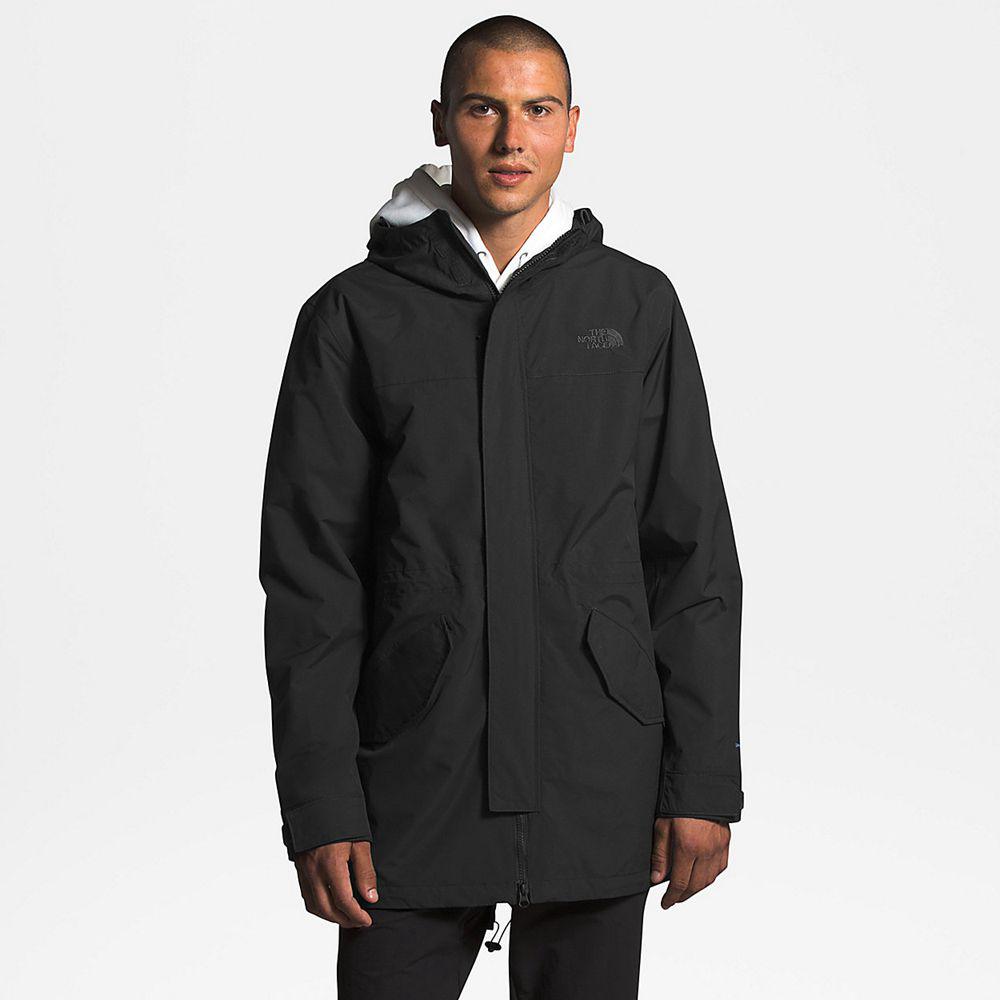 The North Face City Breeze Rain Ανδρικα Πανωφόρια - Μαυρα (UXLH91305)